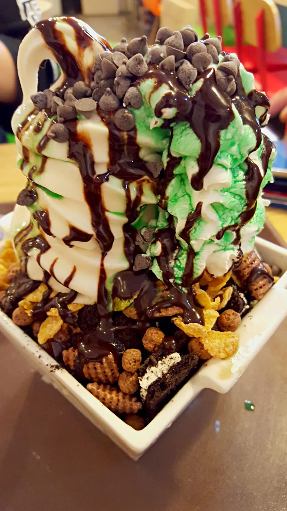 민트초코눈꽃빙수
 #mint #Chocolate #iceflake|Minha Candice Yooさん