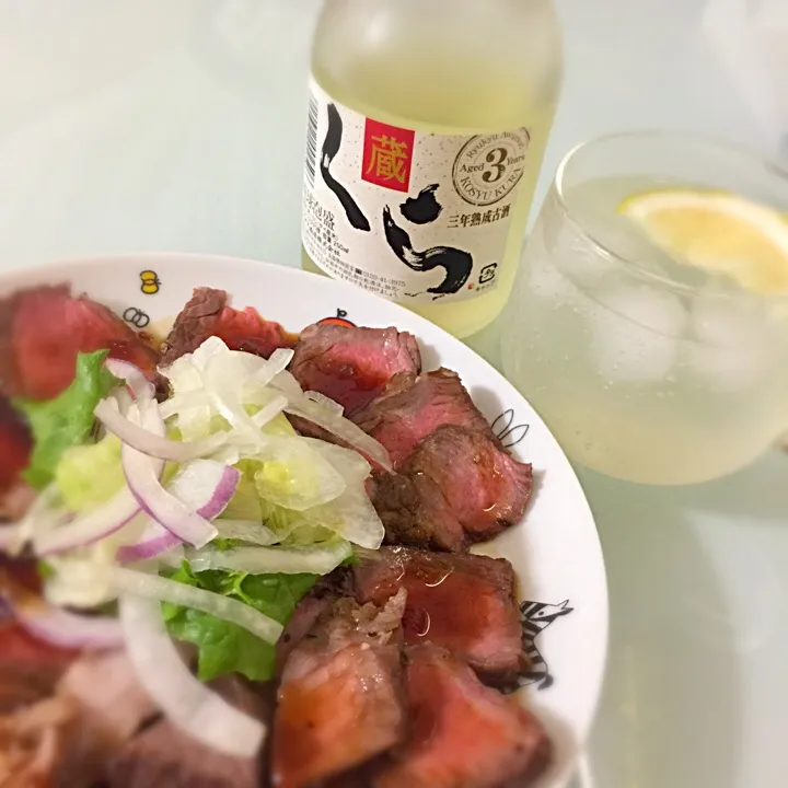 今日は自家製ローストビーフと琉球泡盛ヾ(*´∀`)ﾉ|愛華さん