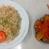 friedrice and spicy 'terong'|Desy Nataliaさん