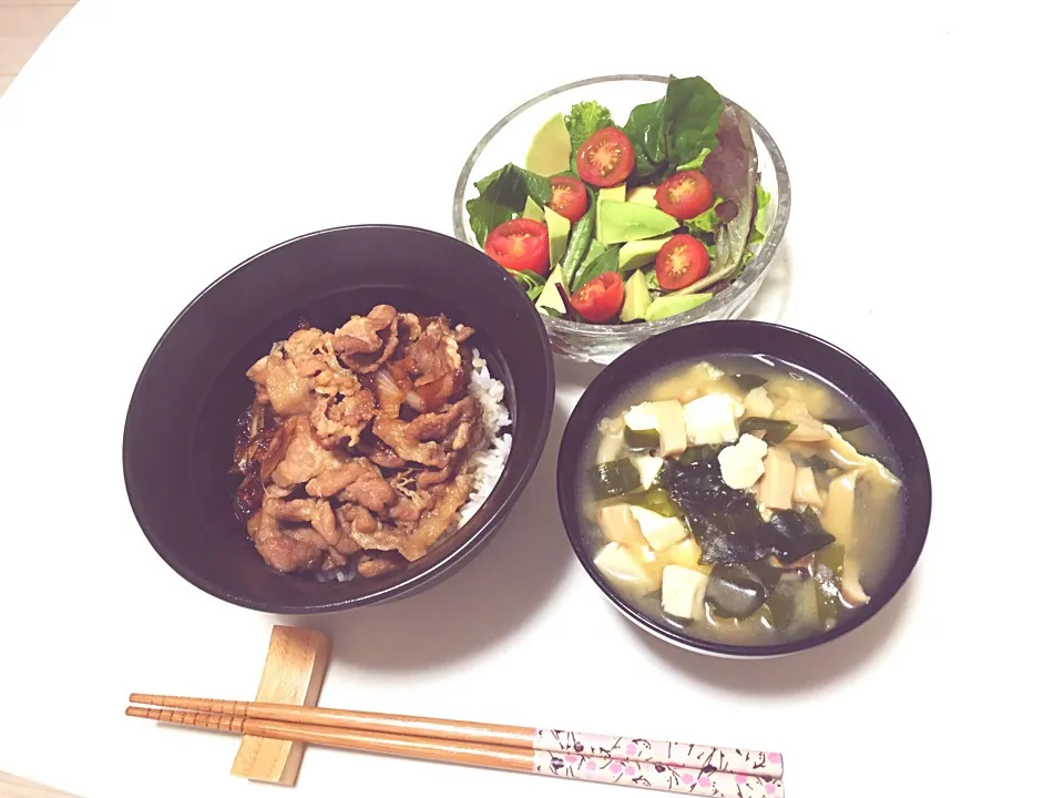 Snapdishの料理写真:手抜き！牛丼(^o^)/|mamiさん