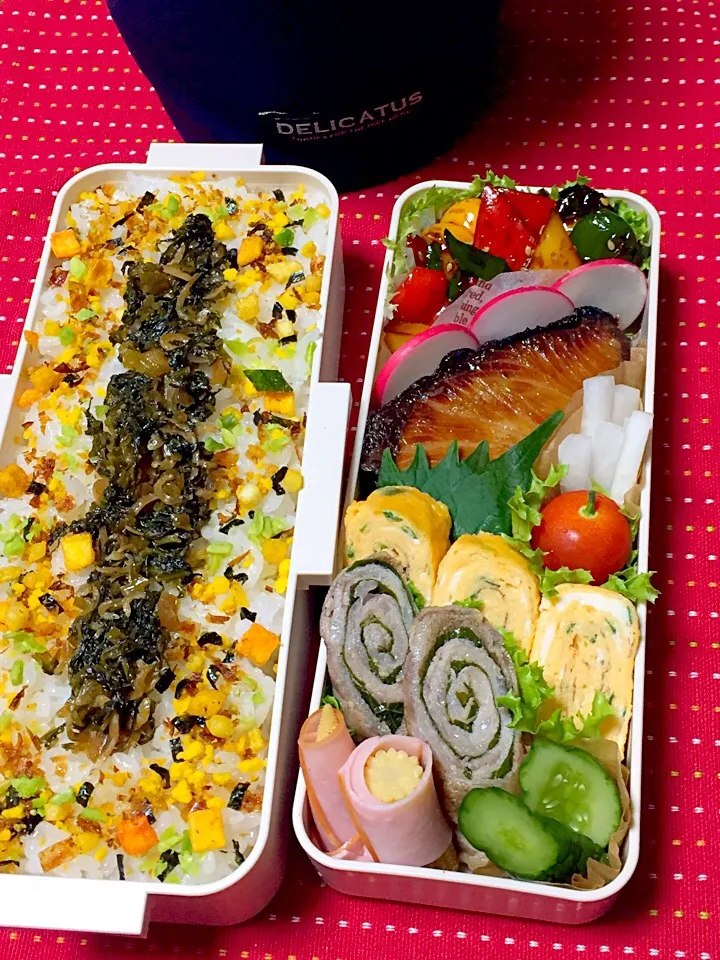 Snapdishの料理写真:高校生男子のがっつり弁当୧(๑•̀⌄•́๑)૭✧|おざMAMAさん