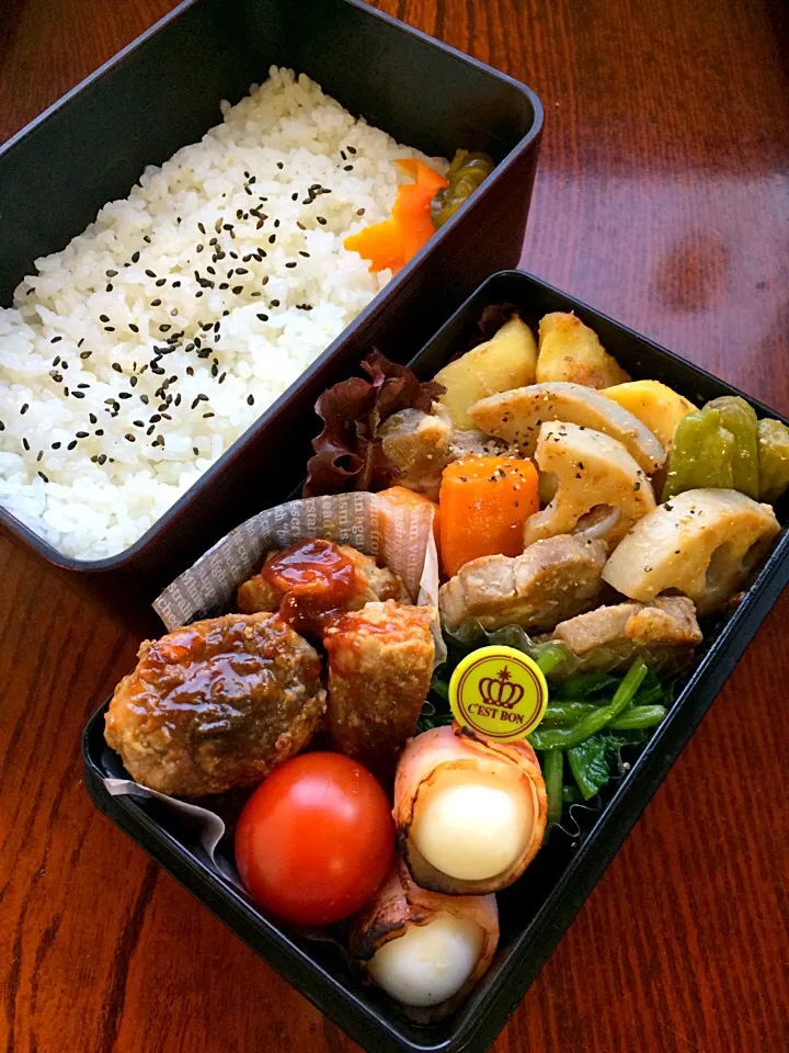 椎茸の肉詰め弁当|二キィさん