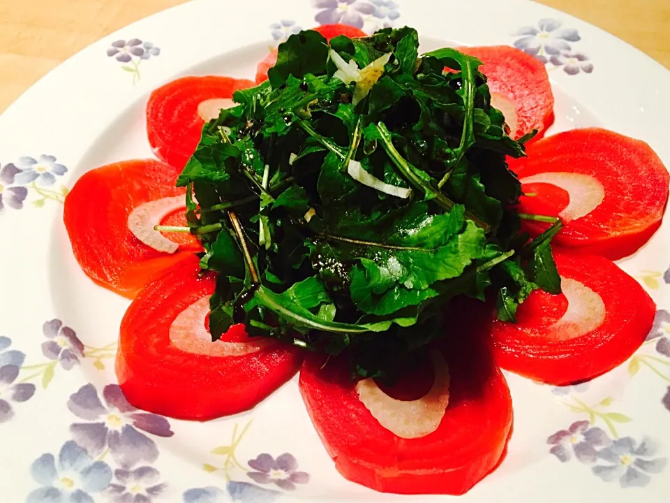 Balsamic-glazed beer salad with fennel & arugula|Allisonさん