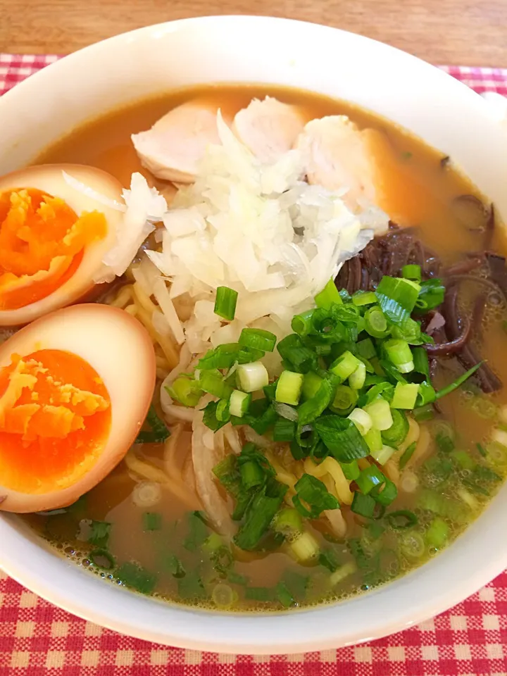 白鶏湯と煮干しラーメン|みゃ〜さん