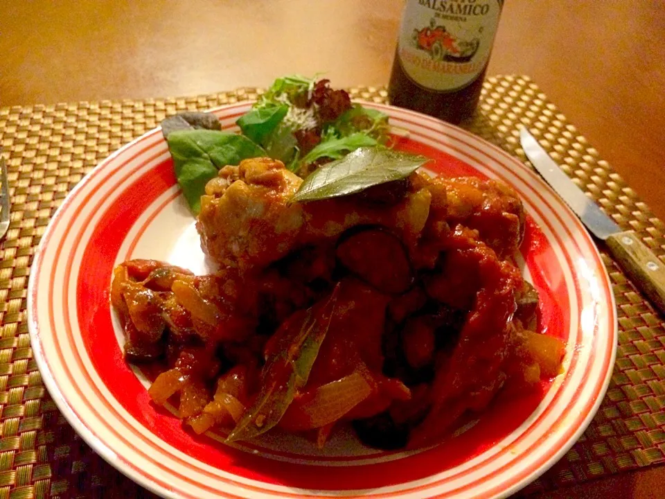 Caponata di Pollo🇮🇹鶏肉のｶﾎﾟﾅｰﾀ|🌈Ami🍻さん