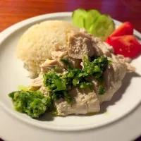 Snapdishの料理写真:Chicken rice|口美庵女将 http://ameblo.jp/kuchimi2/さん