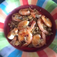 Snapdishの料理写真:5/11/015 insalata di quinoa con mazzancolle 🍤🍘|Yelahiah🌹さん