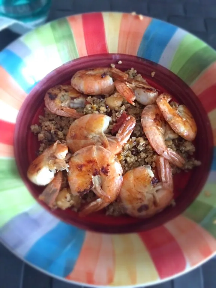 5/11/015 insalata di quinoa con mazzancolle 🍤🍘|Yelahiah🌹さん