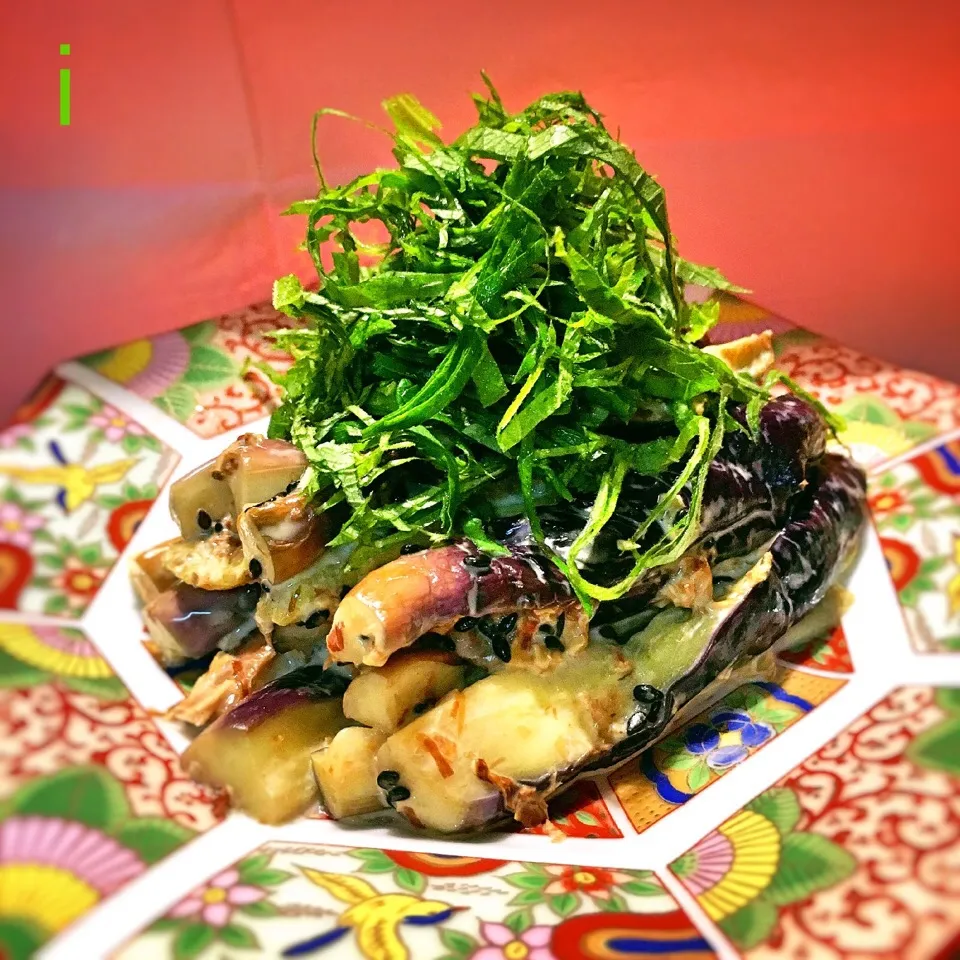 ことり*さんの料理 茄子のおかかマヨネーズ和え* 【Eggplant salad mixed w/ mayonnaise and bonito flakes】|izoomさん