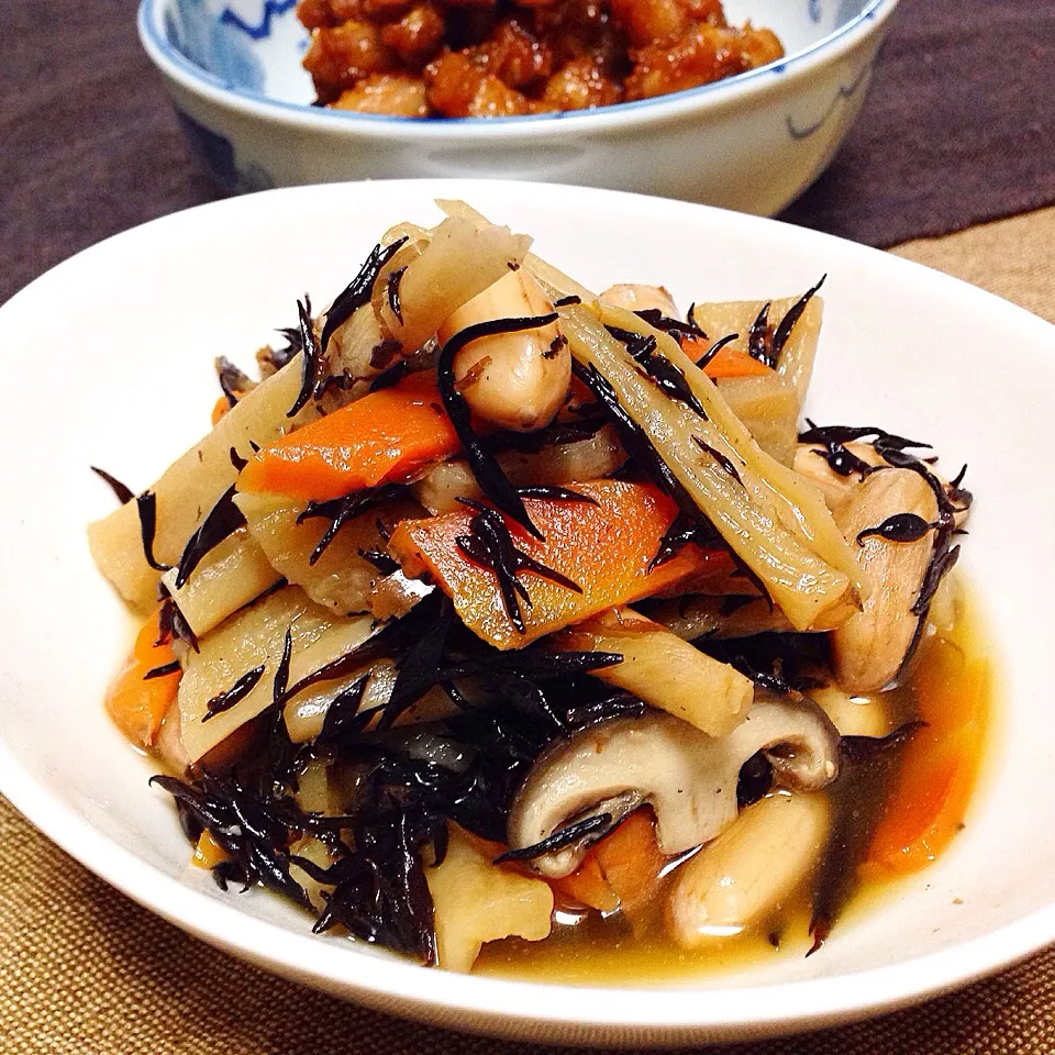 宮崎産割り干し大根と新生落花生のひじき煮|Cuisineさん