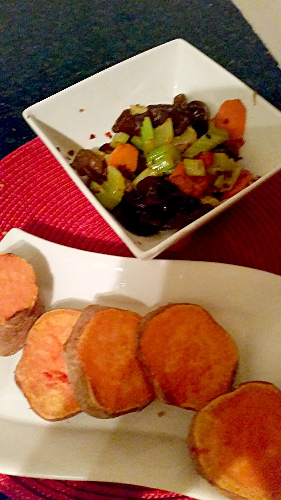 day 4 # baked sweet potato # stir fried veg|jane yongさん