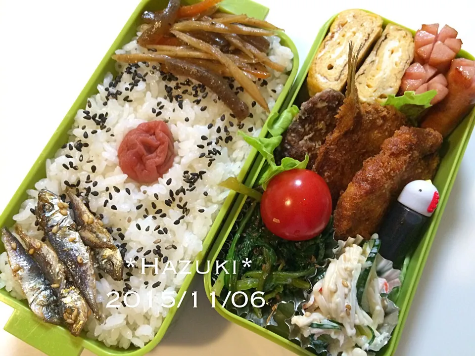 11/6(金)高校生息子弁当🍱🍱|Hazukiさん