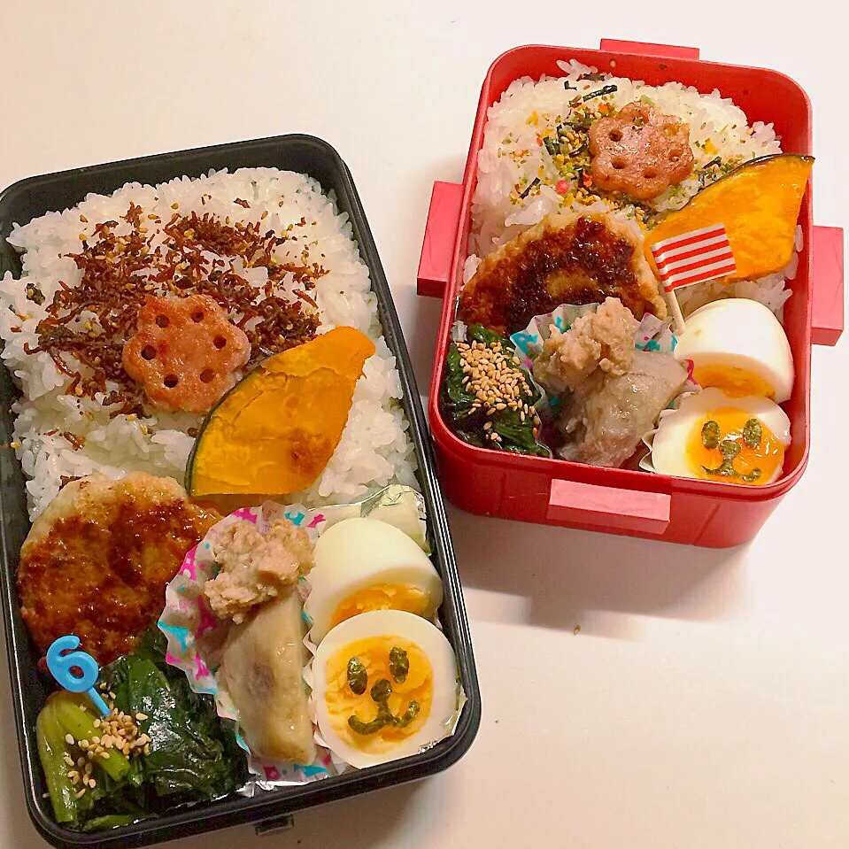 11/6今日は２つ弁当♡|三姉妹のママさん