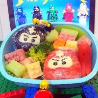 Snapdishの料理写真:ニンジャゴレゴのキャラ弁|Claraさん