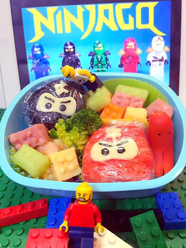 Snapdishの料理写真:ニンジャゴレゴのキャラ弁|Claraさん