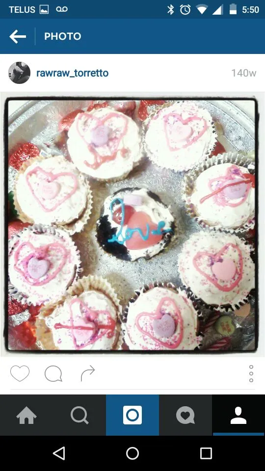 valentines day cup cakes i made|kay samsonさん