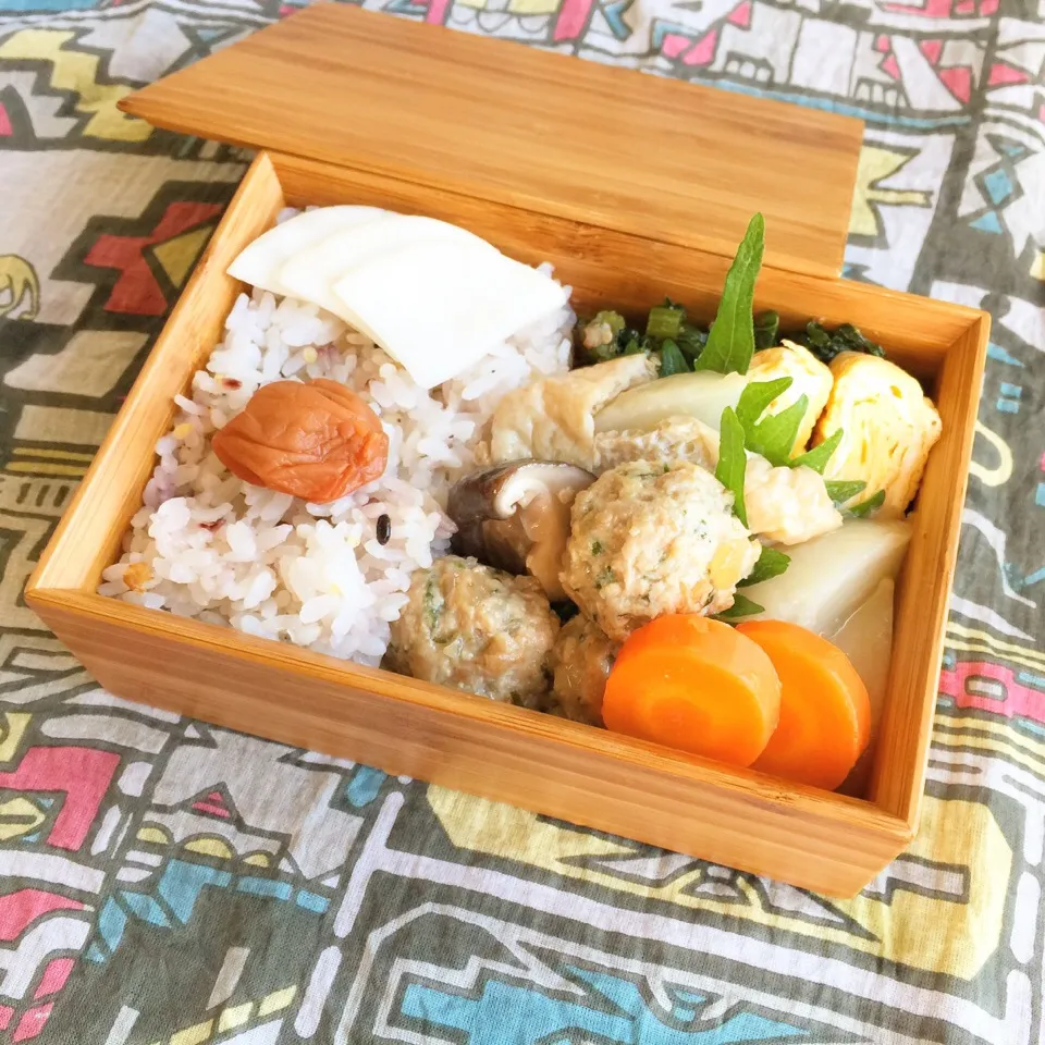 鶏だんご&かぶトリオ弁当|cosokosoさん