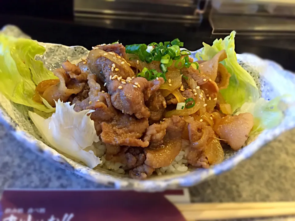 豚の味噌焼肉丼|古山さん