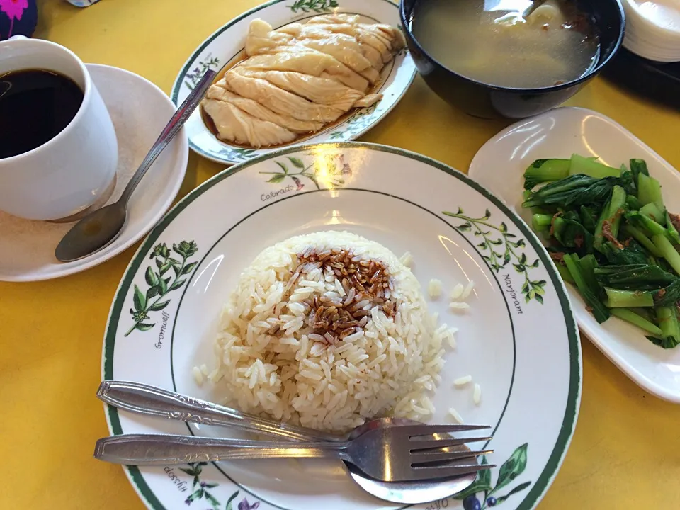 Chicken rice at sing Ho hainan chicken rice.|Ong Sor Fernさん