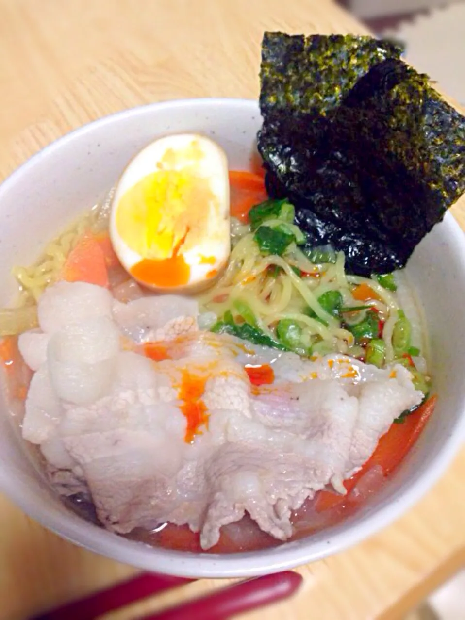 お家で手軽にみそラーメン🍜|けいさん