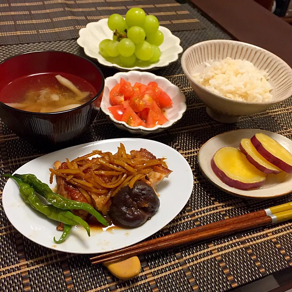 鶏肉のしょうが照り焼き|はらしおりさん