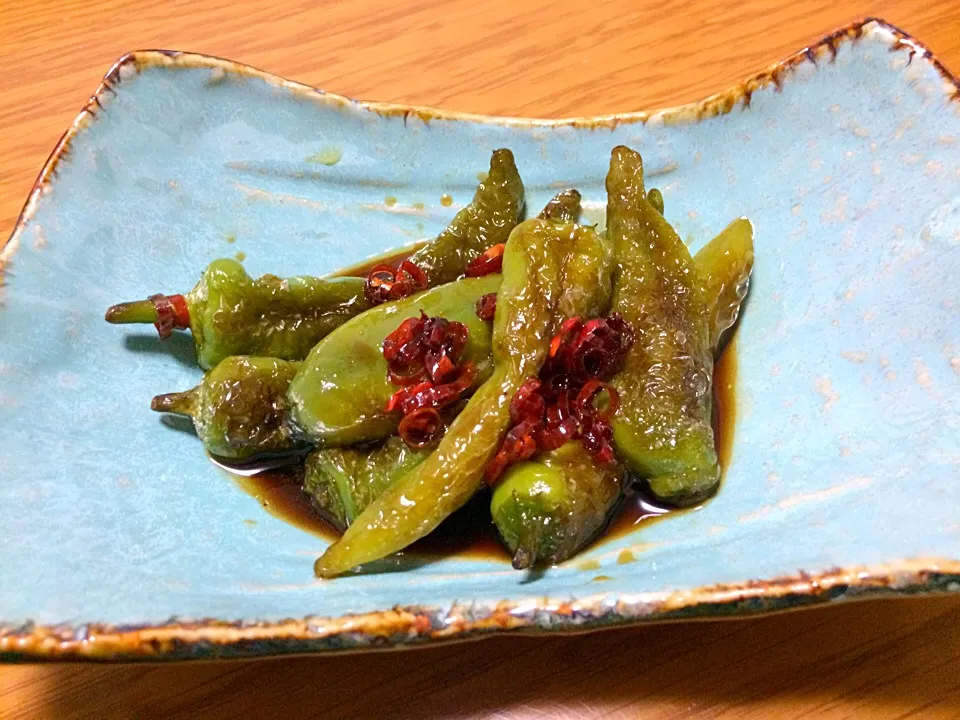 tachiさんの料理 万願寺唐辛子の甘辛|風流料理人さん