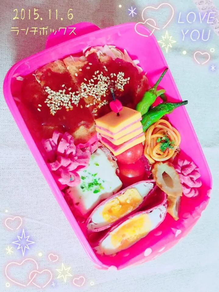 Snapdishの料理写真:2015.11月6日 金曜日の お弁当|SakuSakuさん