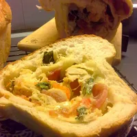 Snapdishの料理写真:leftover pizza bread
#leftoverbread #Pizza|pqtrangさん