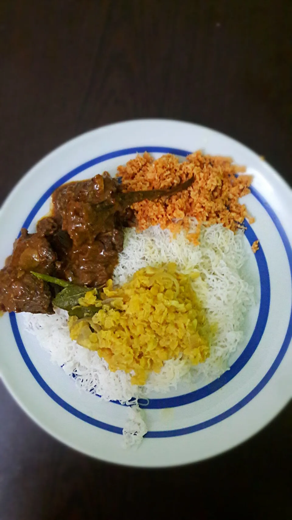 String hoppers mutton curry dhal curry #Sri Lankan cuisine|shahenさん