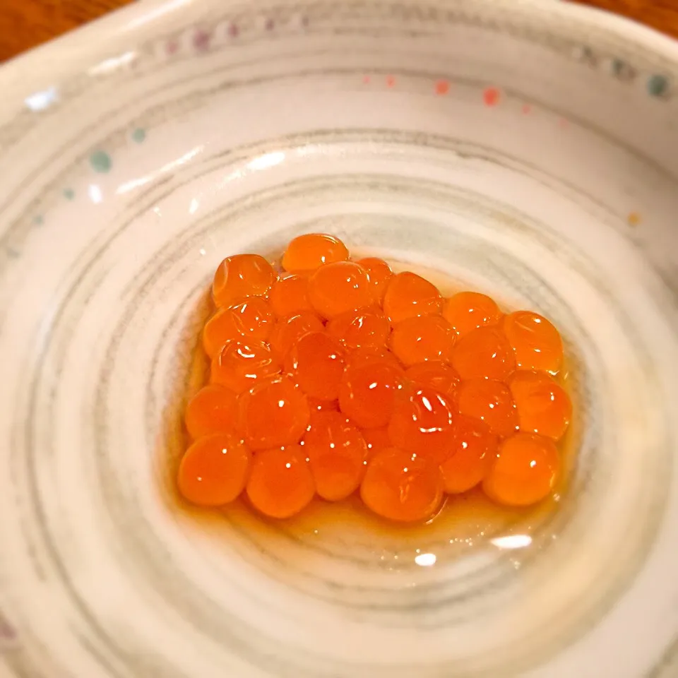 Snapdishの料理写真:Salmon Caviar. 生イクラの醤油マリネ。|The Kuishinbo Nurseさん