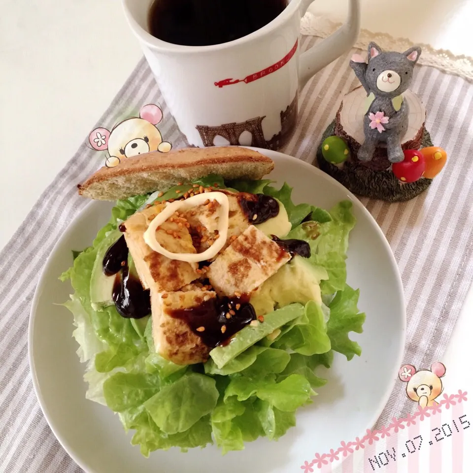 アボカドアンド卵焼き甘味噌タレ❤︎ベーグルサンド|Makinsさん