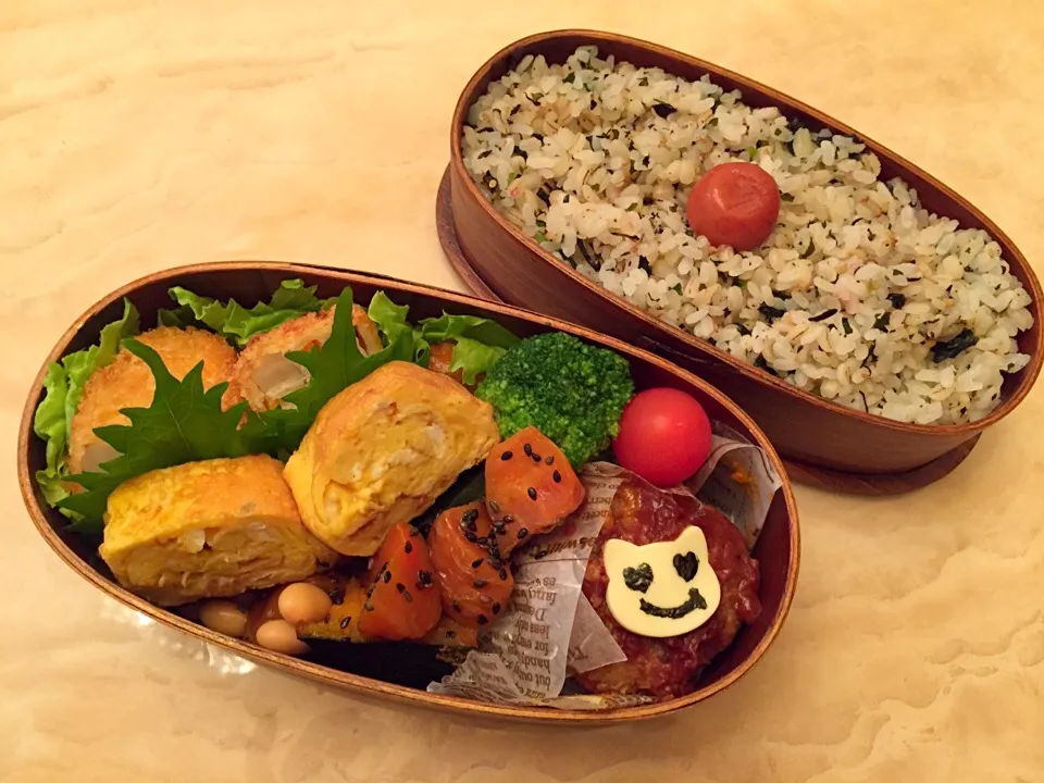 Snapdishの料理写真:にゃーんなお弁当|ぷわこさん