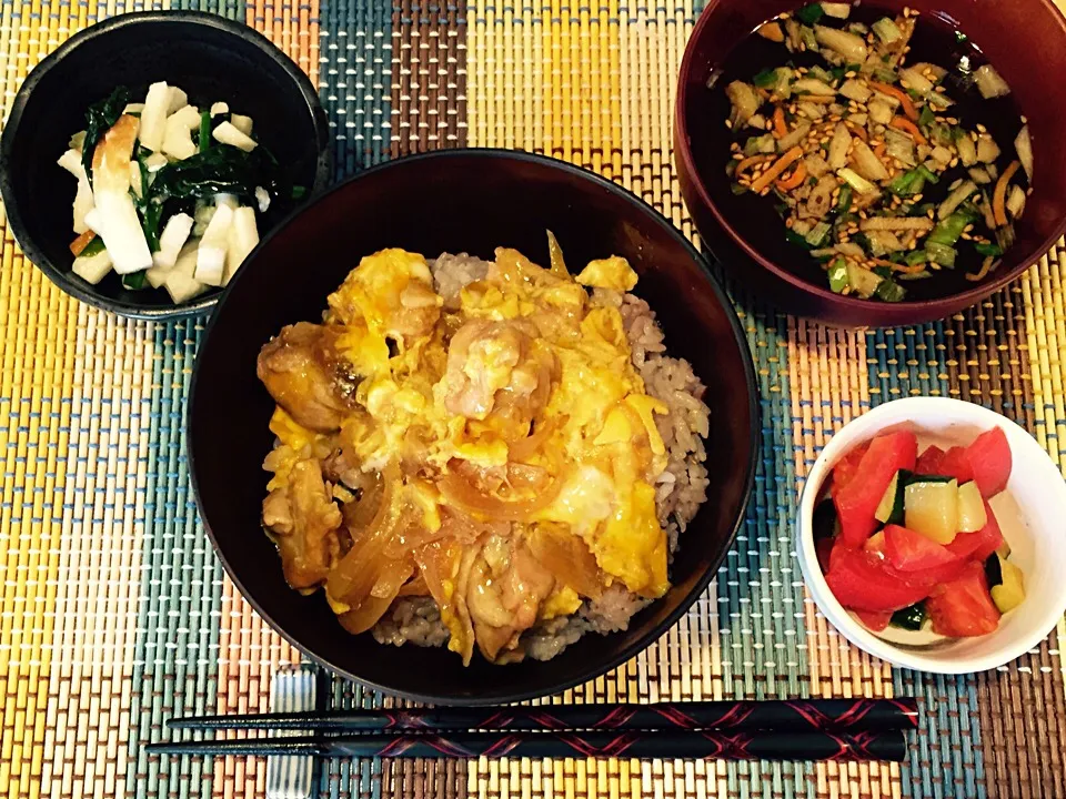 トロっとろ卵の親子丼♡昼定食(o^^o)|piton810さん