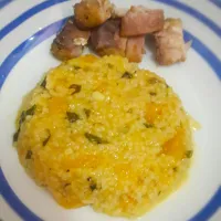 Snapdishの料理写真:pumkin risotto and grillfish #baby food|shahenさん