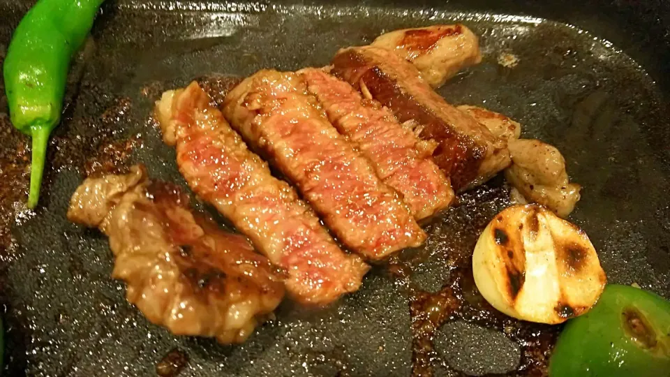 焼けまちた😊💓〆は焼きうどん..足りずに焼き飯😝💦✨|みうのすけさん