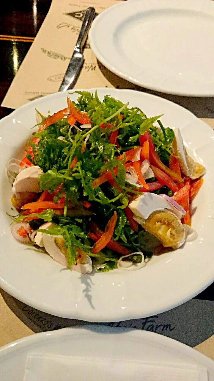 paco fern salad with salted egg|bonnieさん