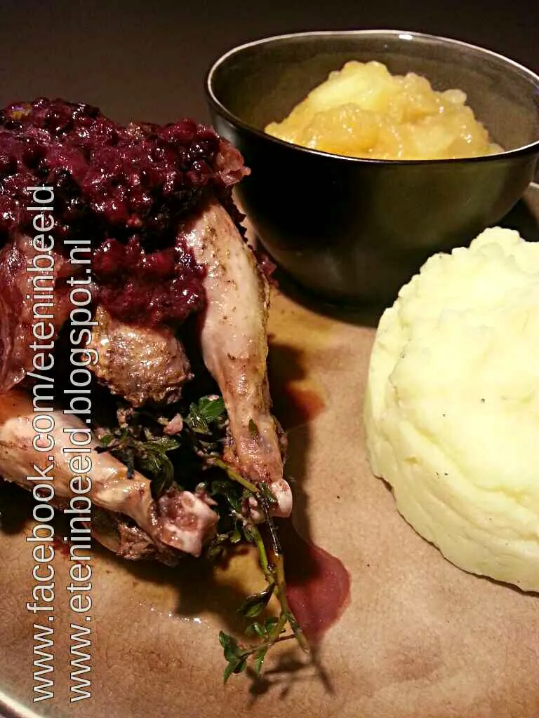 Partridge, applesauce and mashed potatoes|Frank&Jolanda - Eteninbeeldさん