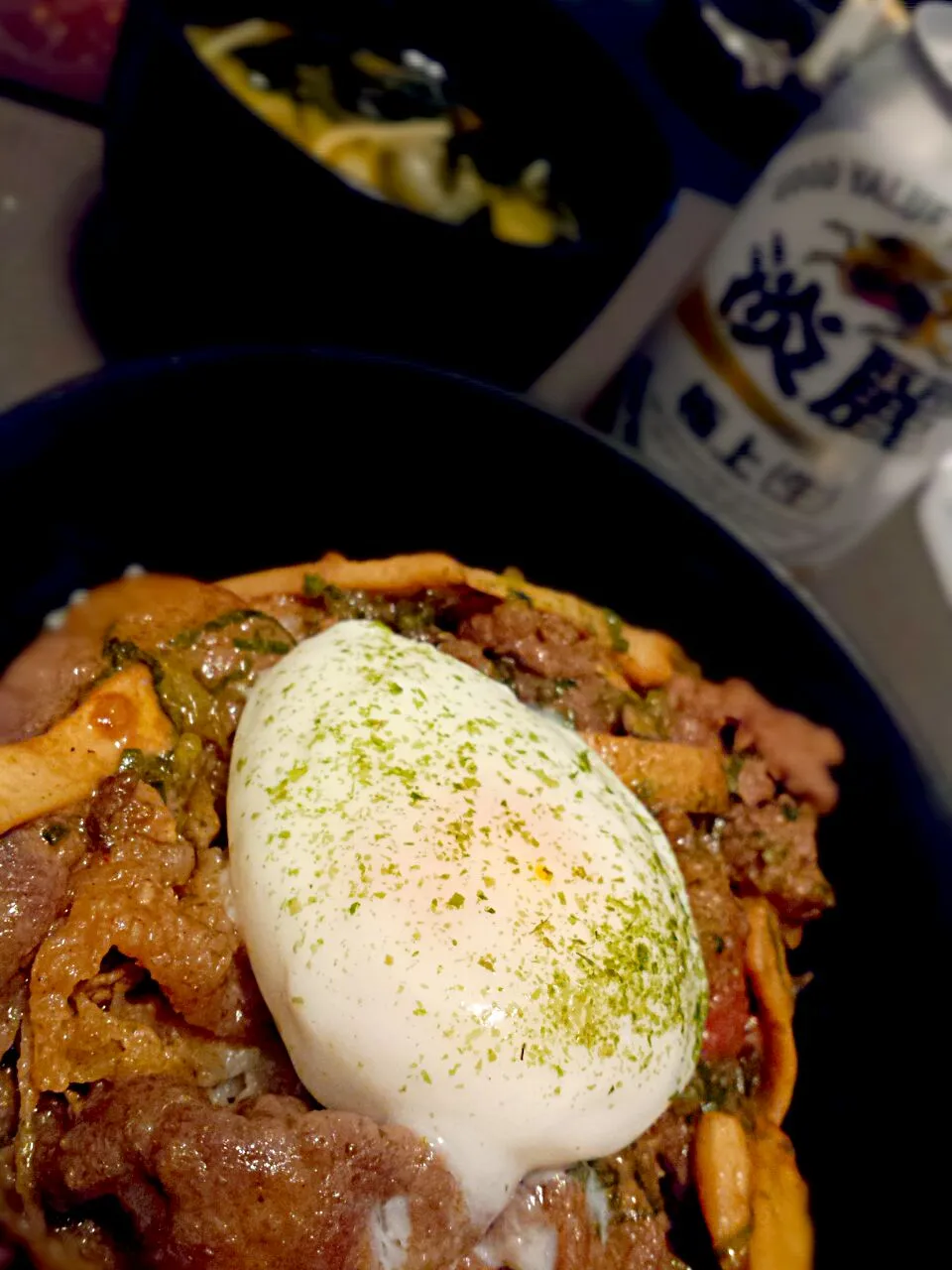 旦那くん作の焼き肉丼♪|Hitomiさん