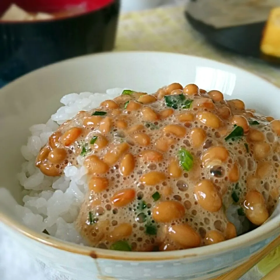 久しぶりの納豆ごはん|ちぇさん