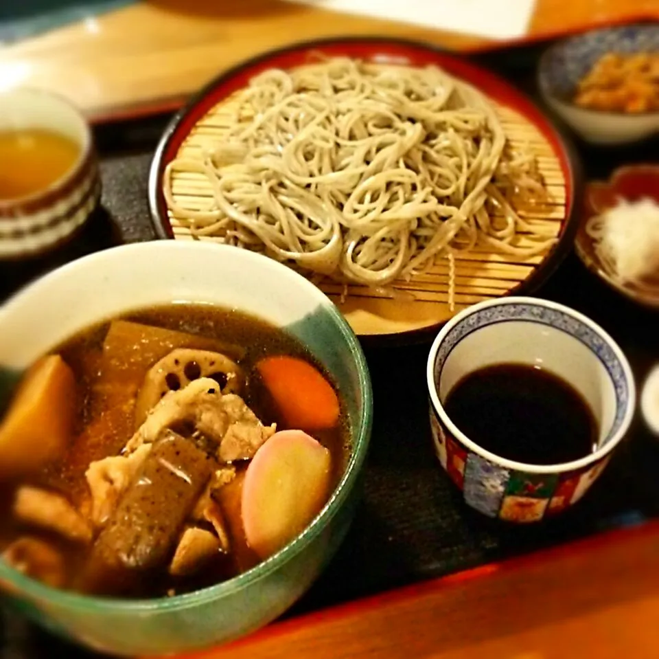 バラ肉けんちんつけ蕎麦～d(^-^)|たかたかさん