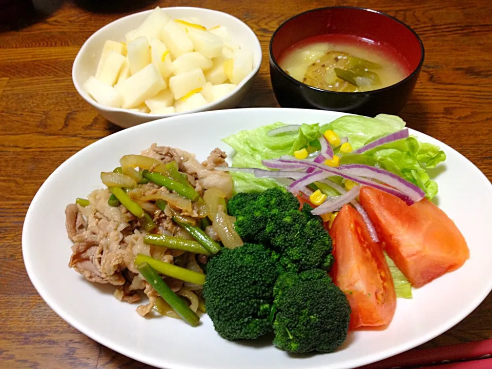 生姜焼き定食|友美さん