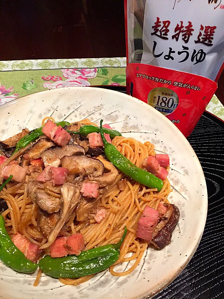 玄米パスタとアマランサスの和風パスタ|rosapanさん