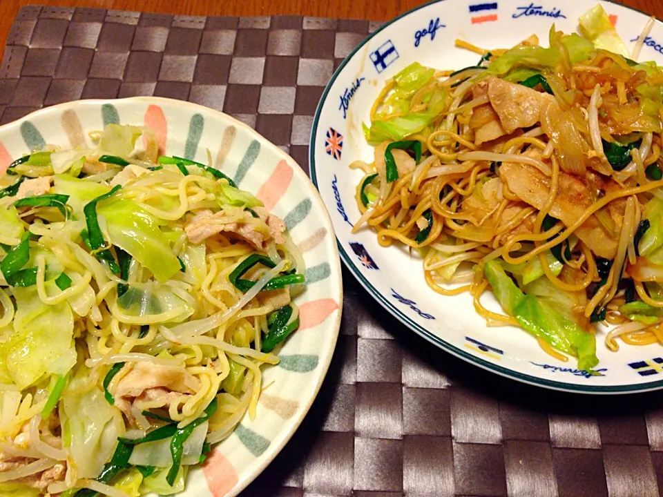 塩焼きそば と ソース焼きそば|あっこぷーさん