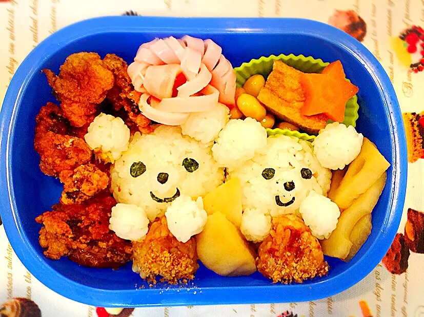 クマさん栗拾いお弁当☆|makoryuneさん