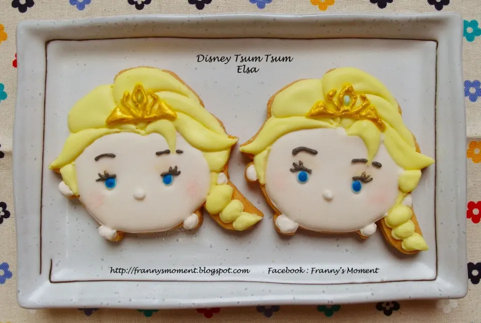 Disney Tsum Tsum ~ Elsa ~ Icing Cookies|Frannyさん