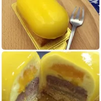 Snapdishの料理写真:Mango cheese pillow|侧耳倾听さん