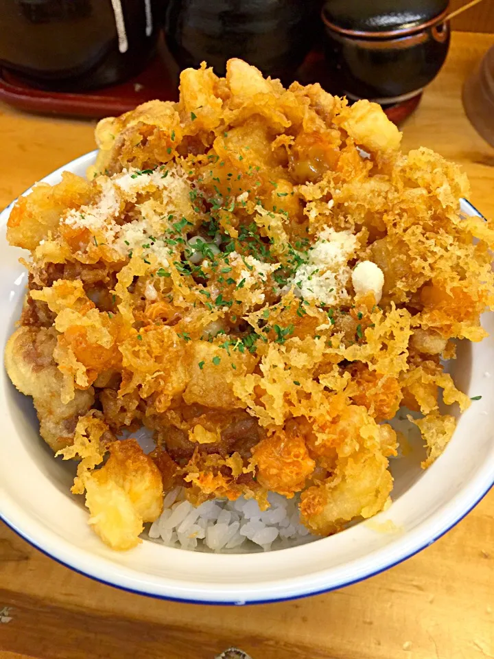 Snapdishの料理写真:モダンかき揚げ丼|T. Wonderさん