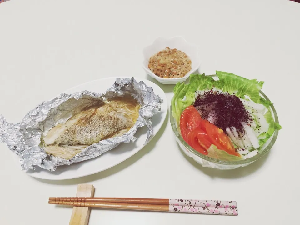 Snapdishの料理写真:朝ごはん 鱈のホイル焼き|mamiさん