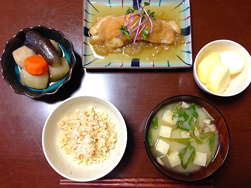 鱈のみぞれ煮と季節野菜の煮物|maiさん