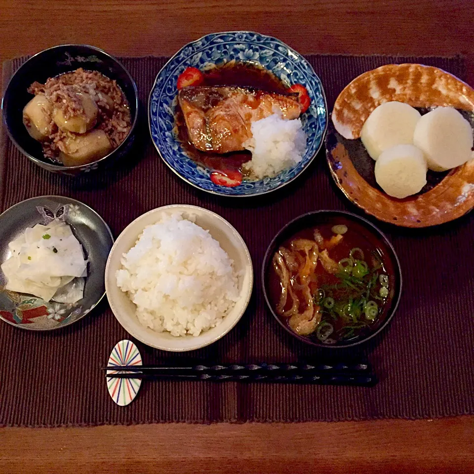 ぶり醤油焼き、煮物|emiさん